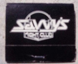 Savvys matchbook